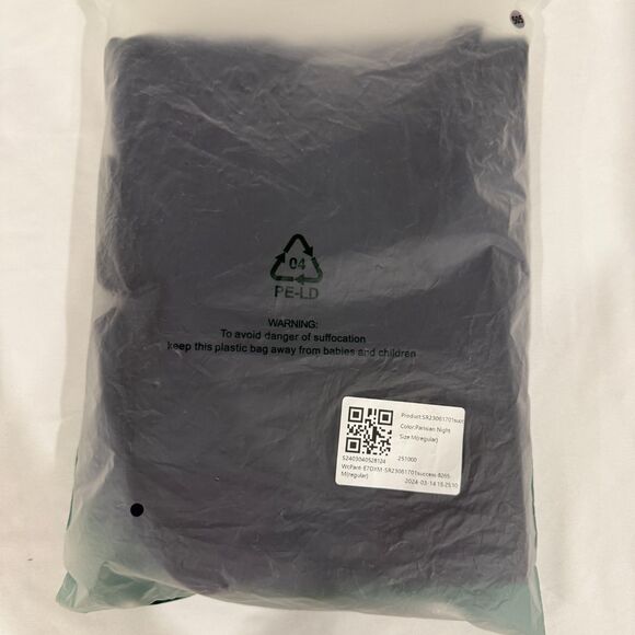 HALARA NWT High Waisted “Parisian Night” Navy Straight Leg Work Pant Size Medium - Picture 9 of 10